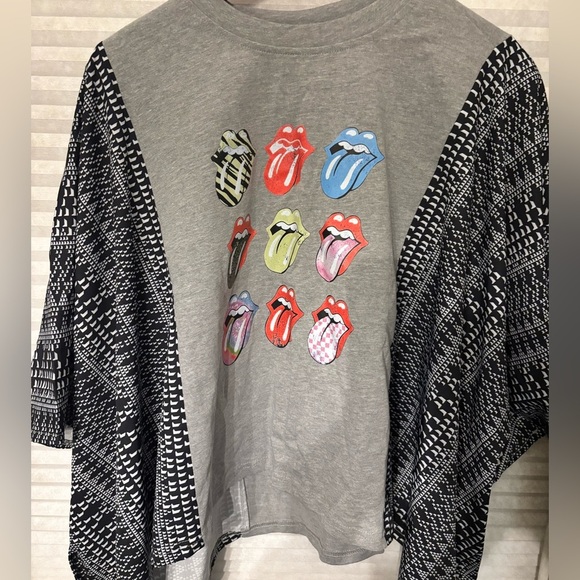 Gray Graphic Rolling Stones, one of a kind shirt - Picture 2 of 4